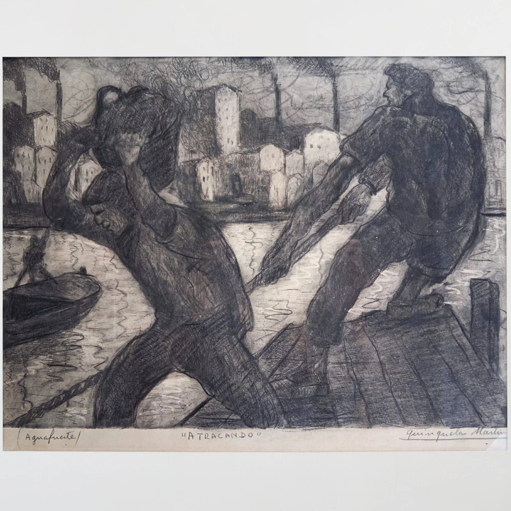 Atracando - Benito Quinquela Martín, c. 1940