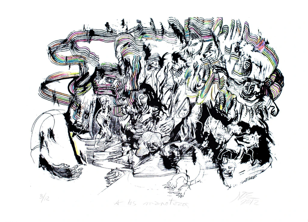 A los manotazos - Luis Felipe Noé, 2012