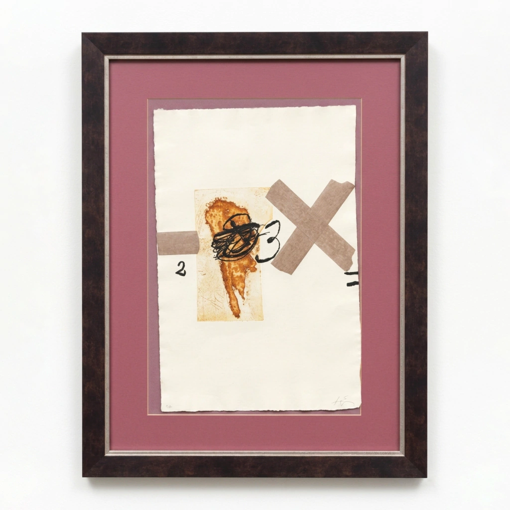 Signes Sur Croix - Antoni Tàpies, 1976