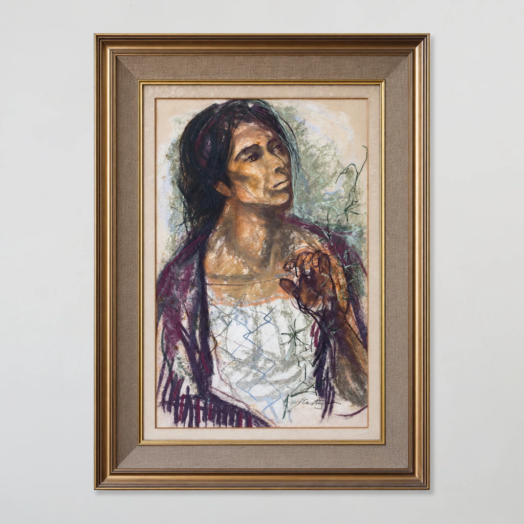 Mujer detrás del alambrado - Juan Carlos Castagnino
