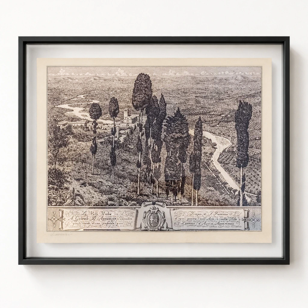 La Valle Umbra - Laurenzio Laurenzi, 1922