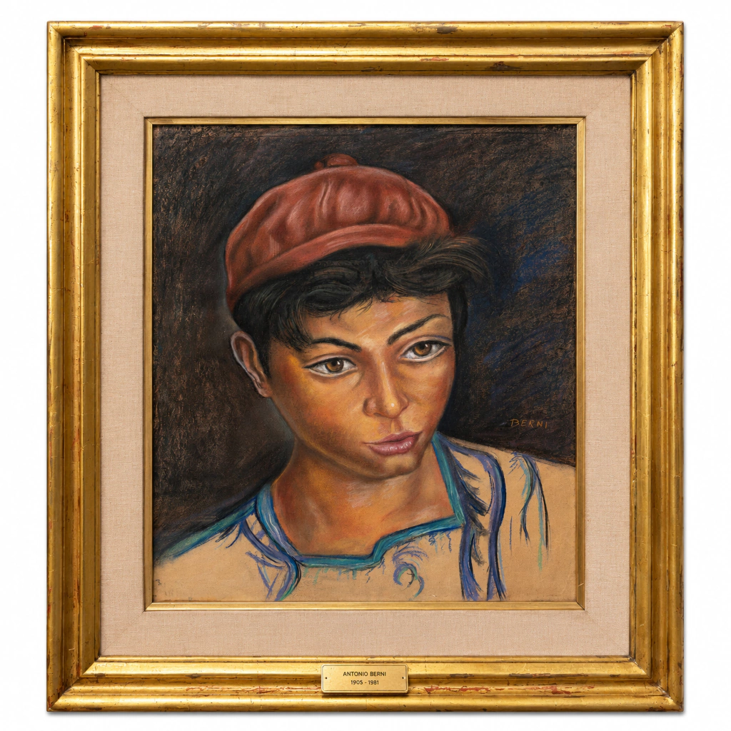 El chico de la gorra colorada - Antonio Berni