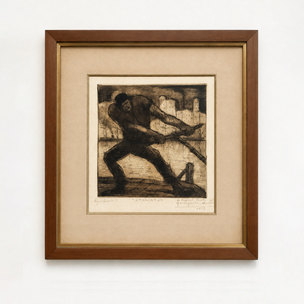 Atracando - Benito Quinquela Martín, 1948